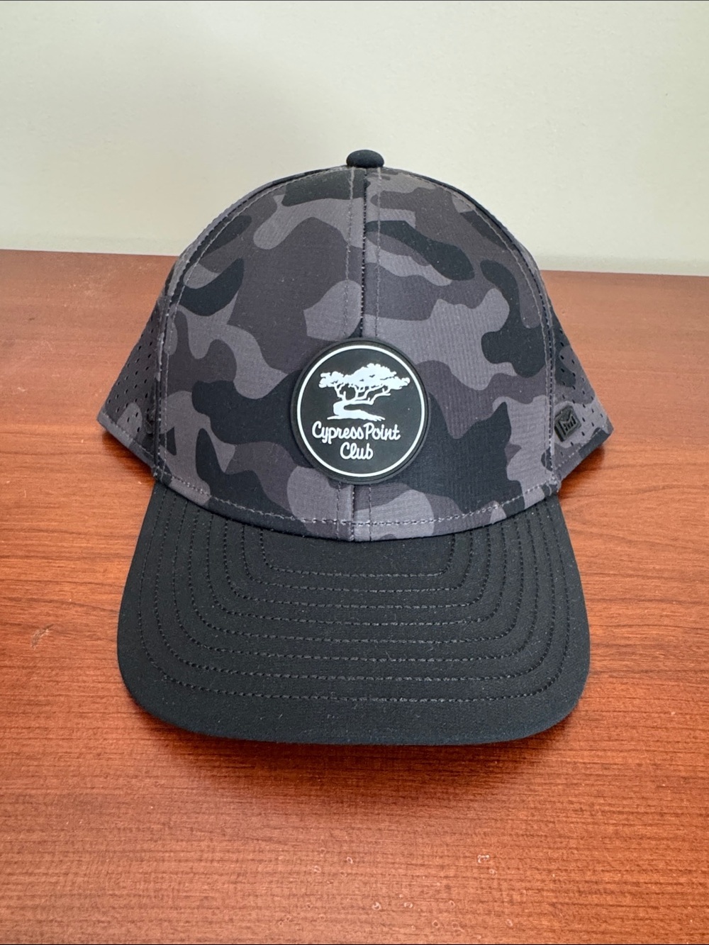 Cypress Point Club Black & Gray Camo Performance Cap